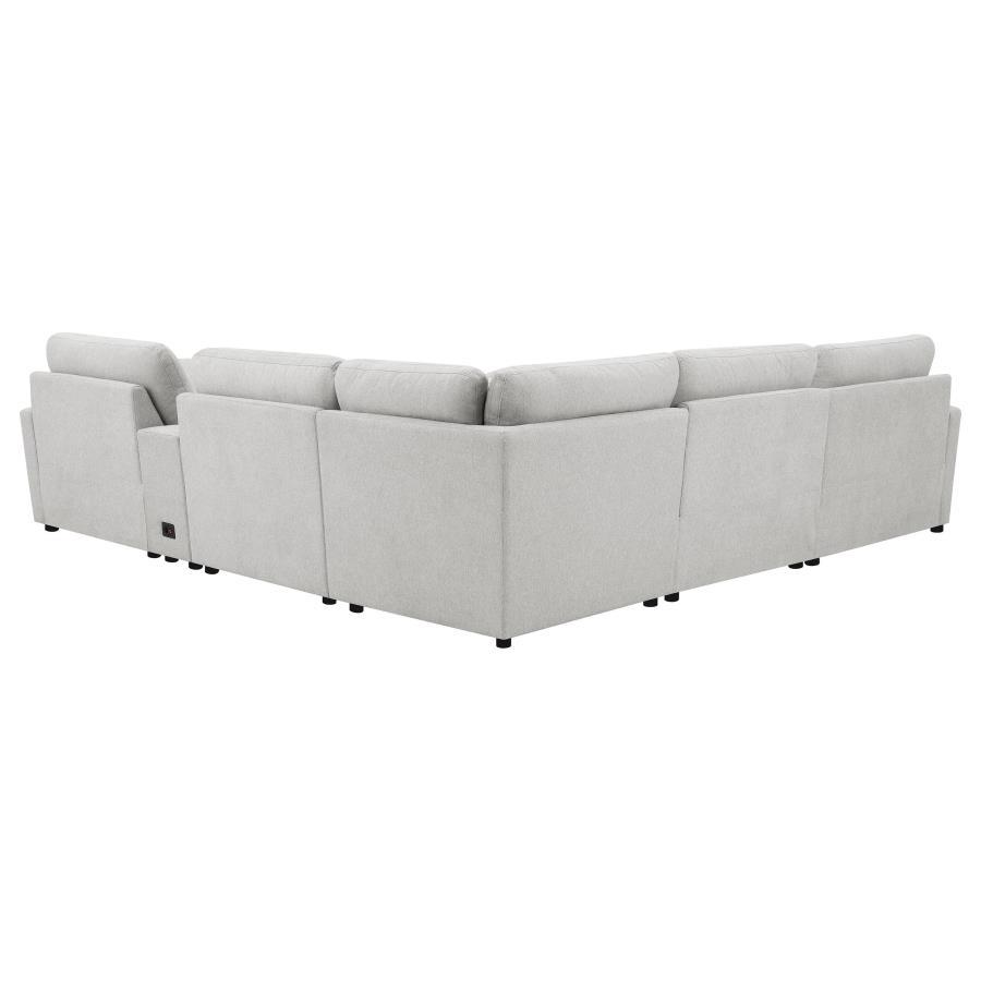 Collins - 6 - Piece Modular Power Reclining Sectional Reclining Sectionals by Coaster Fine Furniture - Walls Furniture & Mattress