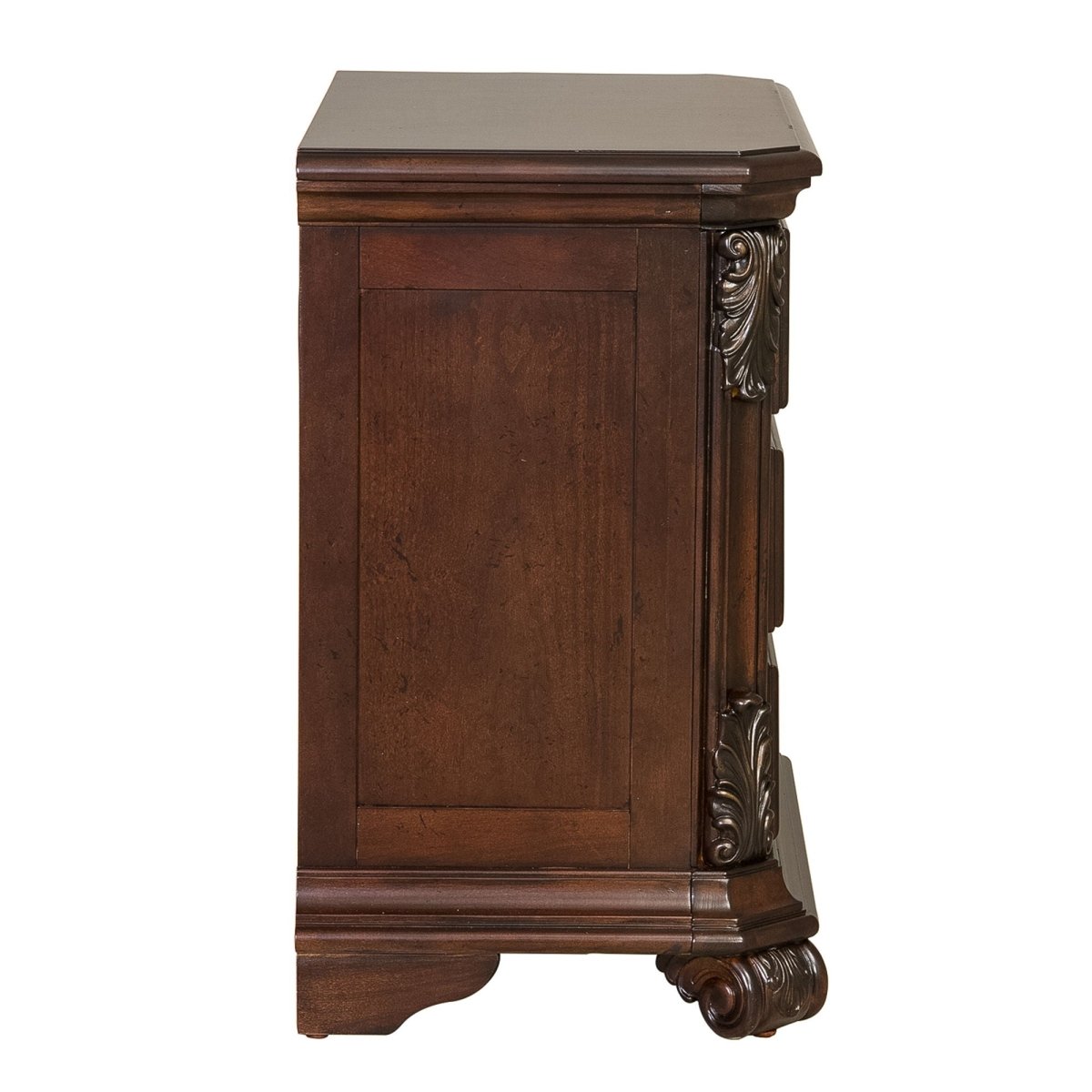Messina Estates - 3 Drawer Nightstand - Dark Brown Accent Nightstands by Liberty Furniture - Walls Furniture & Mattress