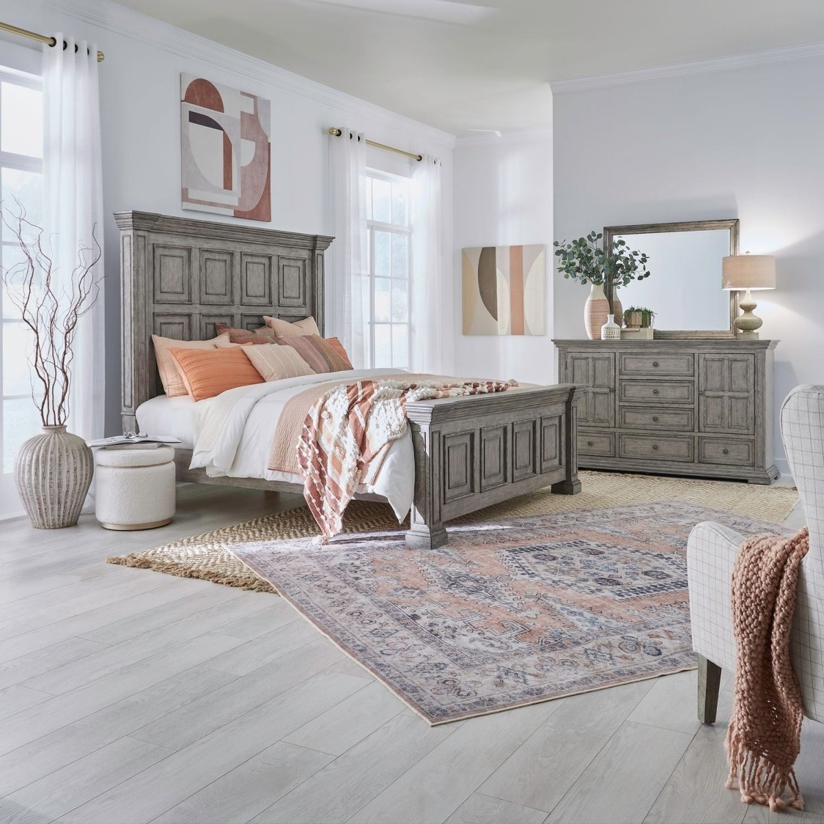 Big Valley - Bedroom Set 3 Piece Bedroom Sets by Liberty Furniture - Walls Furniture & Mattress
