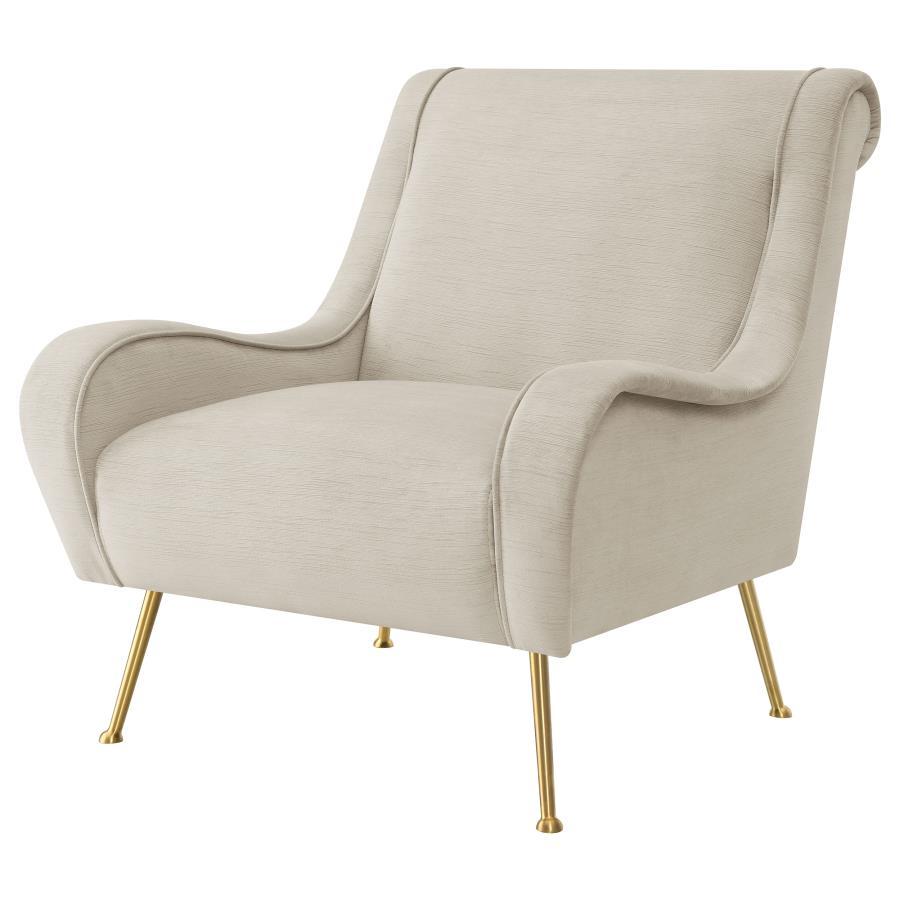 Ricci - Upholstered Saddle Arm Accent Chair Arm Chairs by Coaster Fine Furniture - Walls Furniture & Mattress