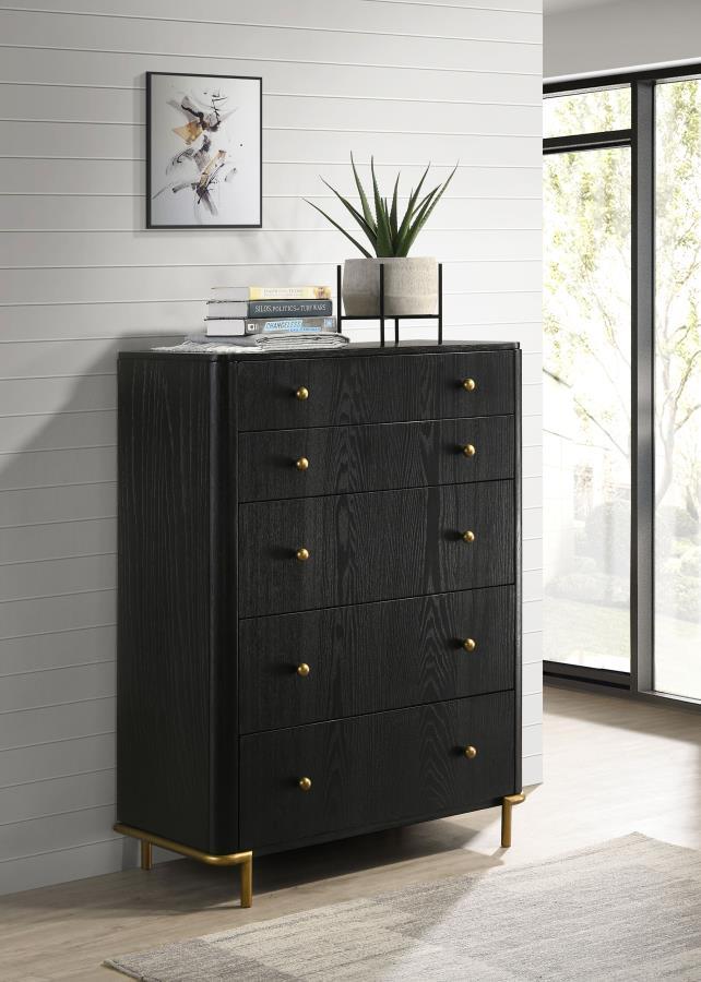 Arini - 5 - Drawer Bedroom Chest Accent Chests by CoasterElevations - Walls Furniture & Mattress