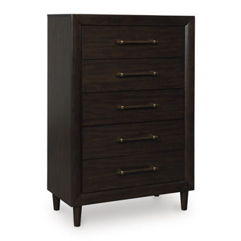 Mallenette - Five Drawer Chest - Merlot Accent Chests by Benchcraft® - Walls Furniture & Mattress