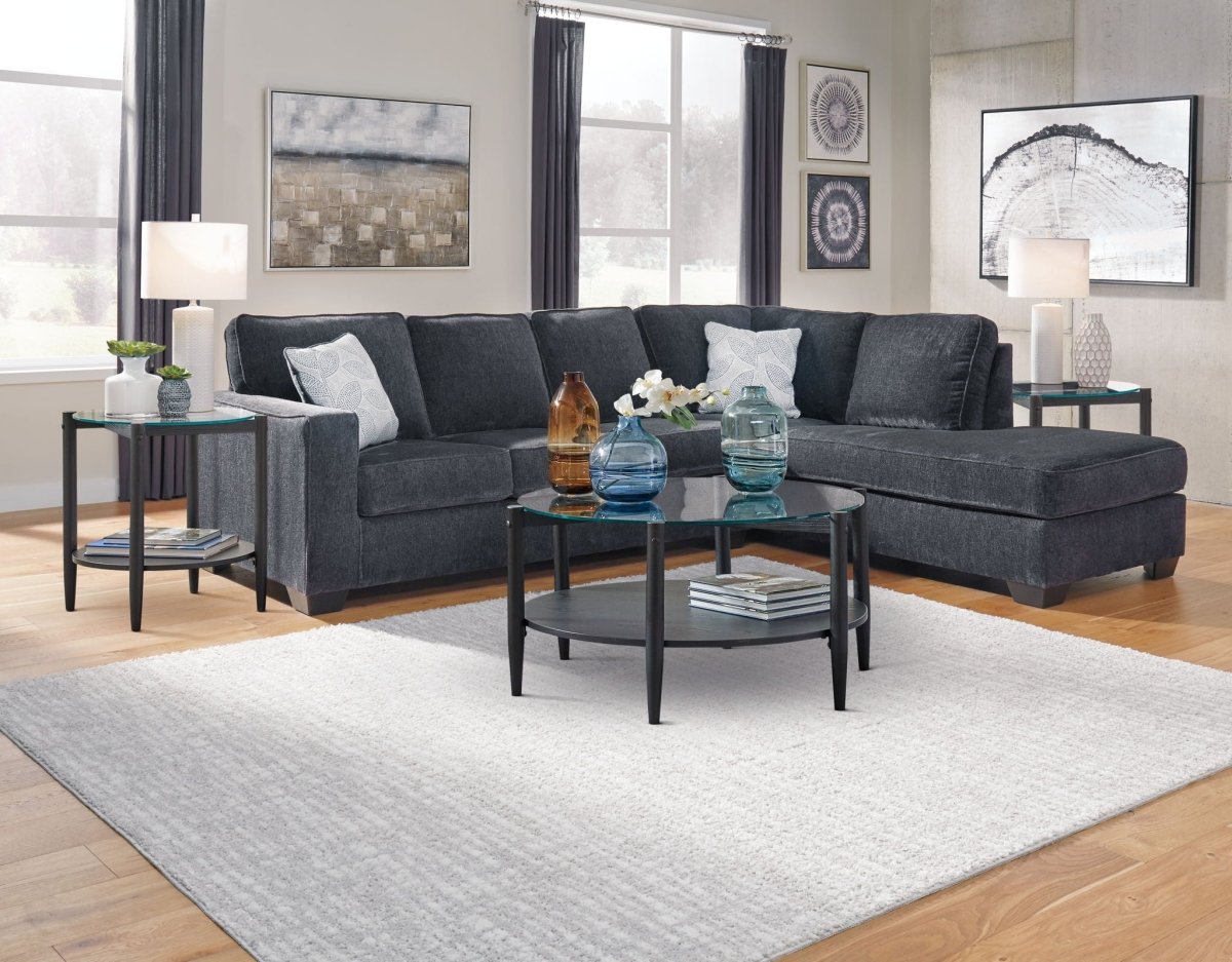 Altari - Right Arm Facing Corner Chaise With Sleeper 2 Pc Sectional - Slate Sleeper Sectionals by Signature Design by Ashley® - Walls Furniture & Mattress