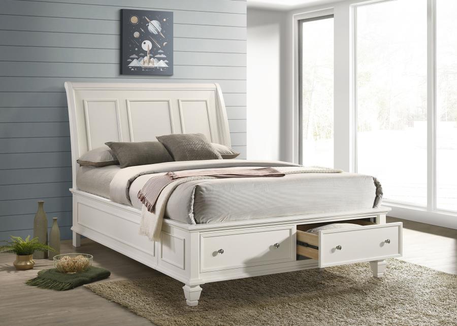 Sandy Beach - Storage Sleigh Bed Storage Beds by CoasterEssence - Walls Furniture & Mattress