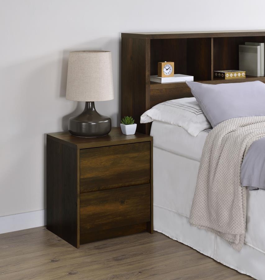 Westpark - 2 - Drawer Nightstand LED Lights And USB Nightstands w/ Charging Stations by Coaster Fine Furniture - Walls Furniture & Mattress