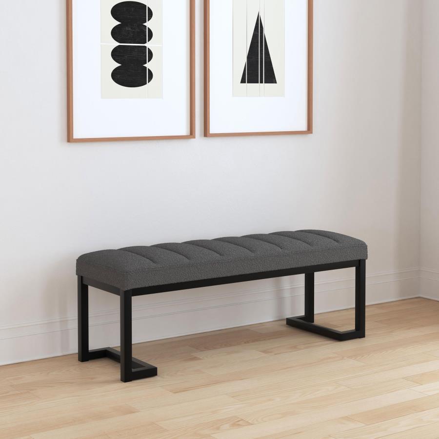 Mesa - Boucle Upholstered Tufted Accent Bench Upholstered Benches by Coaster Fine Furniture - Walls Furniture & Mattress