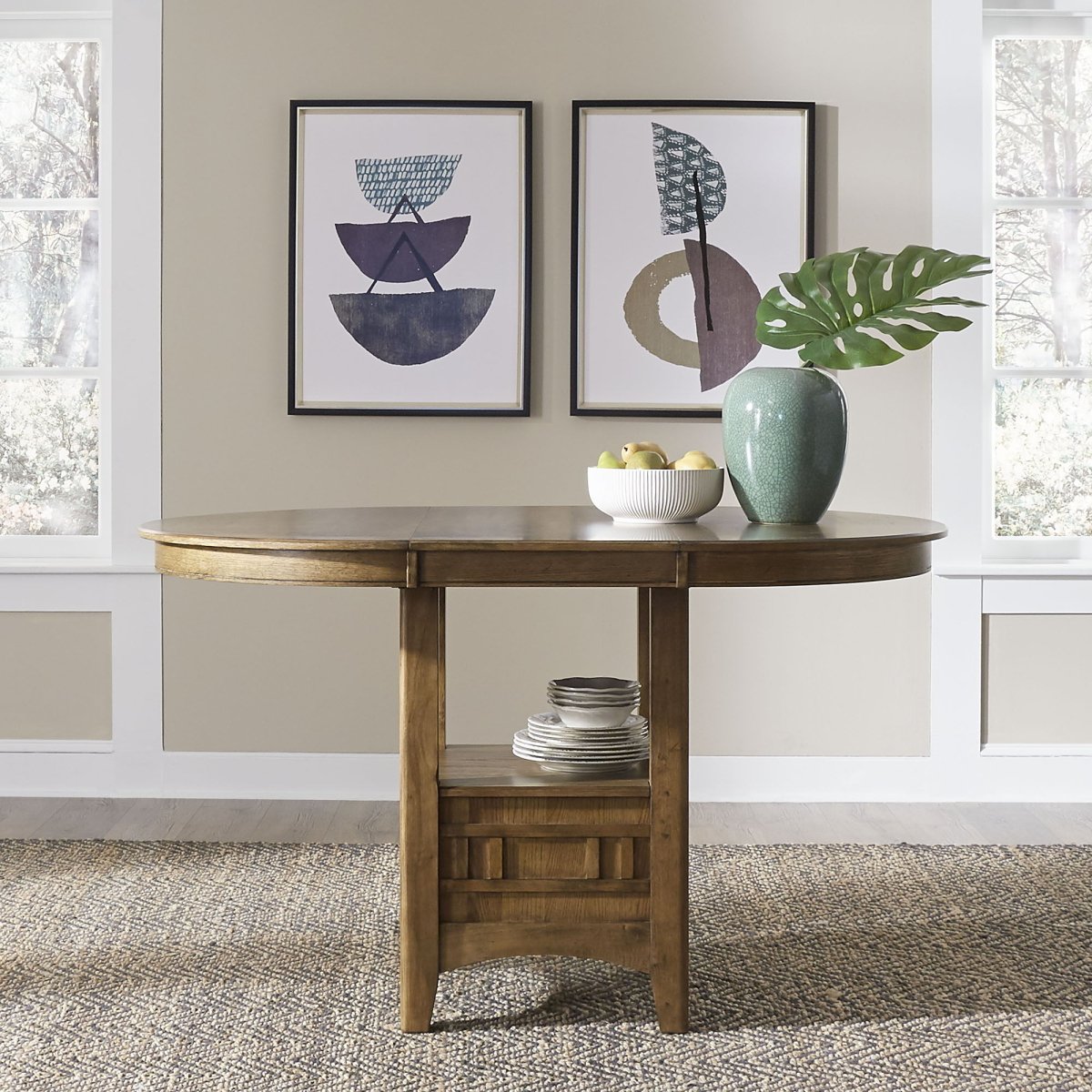 Santa Rosa - 5 Piece Pub Set - Light Brown 5 Piece Dining Room Sets by Liberty Furniture - Walls Furniture & Mattress