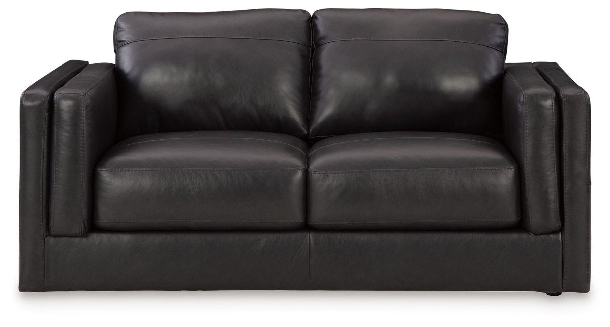 Amiata - Loveseat - Onyx Stationary Loveseats by Signature Design by Ashley® - Walls Furniture & Mattress
