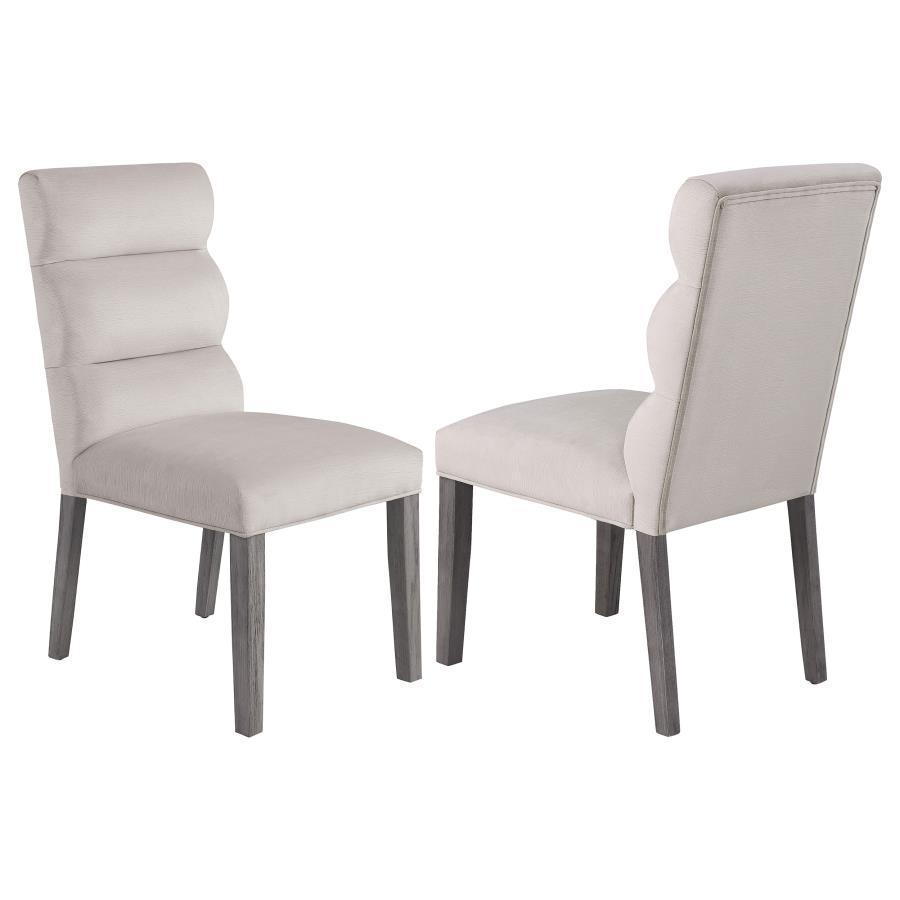 Carla - Upholstered Dining Side Chair (Set of 2) Chair Sets by Coaster Fine Furniture - Walls Furniture & Mattress