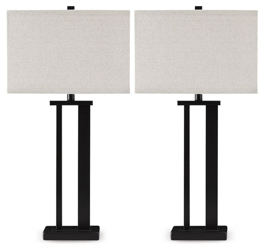 Aniela - Metal Table Lamp Set Table Lamps by Signature Design by Ashley® - Walls Furniture & Mattress