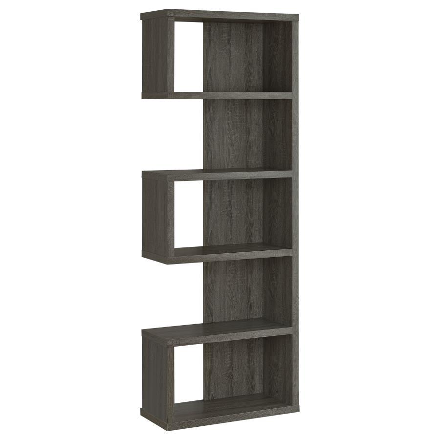 Joey - 5 - tier Alternating Boxes Design Bookcase Standard Bookcases by CoasterEveryday - Walls Furniture & Mattress