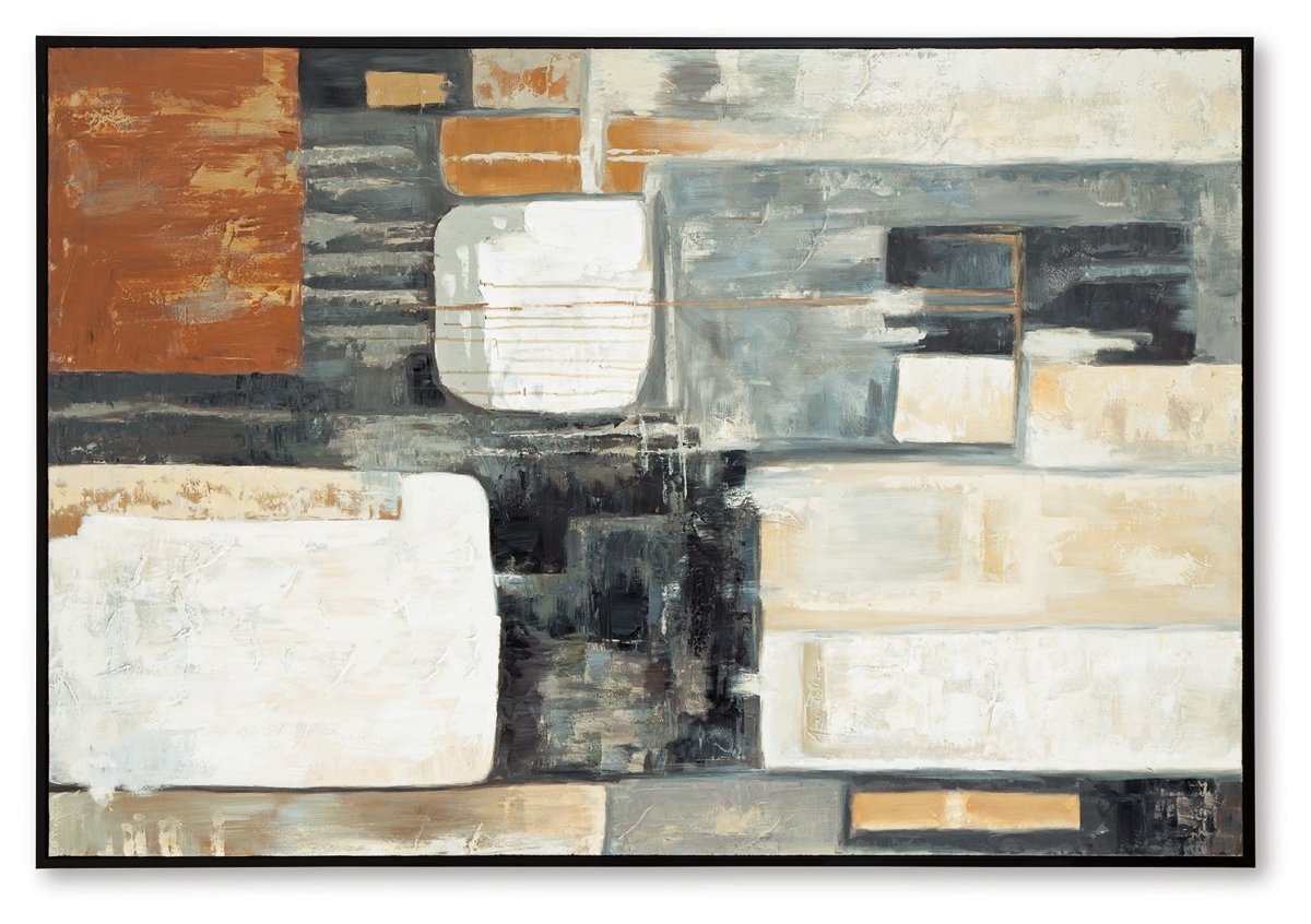 Howford - Wall Art - Brown / Black / Gray Canvas Art by Signature Design by Ashley® - Walls Furniture & Mattress
