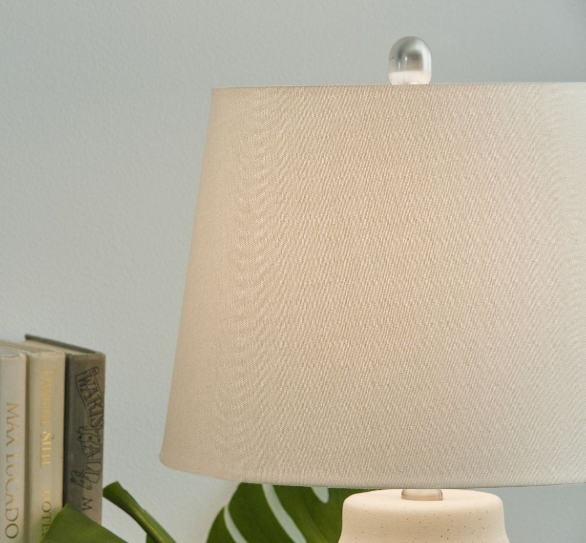Afener - Ceramic Table Lamp (Set of 2) - Blue / Beige Table Lamps by Signature Design by Ashley® - Walls Furniture & Mattress