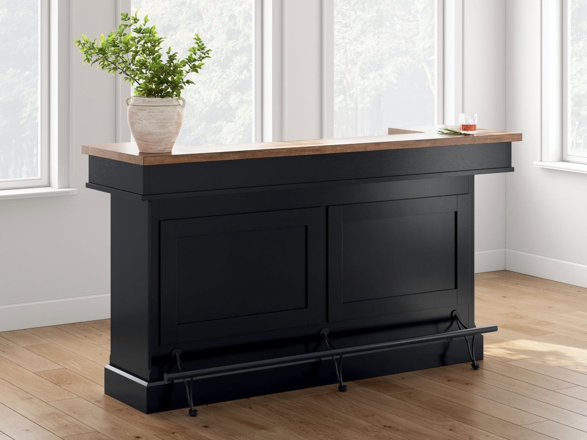 Wildenauer - Brown / Black - Bar Bar Tables by Signature Design by Ashley® - Walls Furniture & Mattress