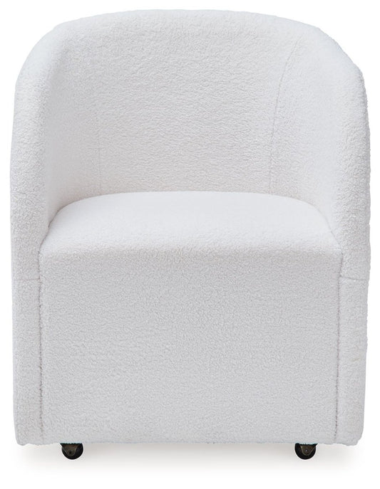 Rowanbeck - Dining Upholstered Arm Chair (Set of 2) - Ivory Chair Sets by Signature Design by Ashley® - Walls Furniture & Mattress