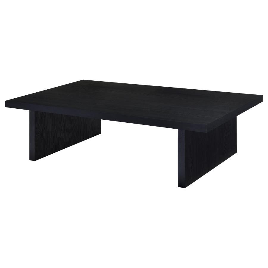 Max - Rectangular Engineered Laminate Coffee Table - Black Coffee Tables by Coaster Fine Furniture - Walls Furniture & Mattress