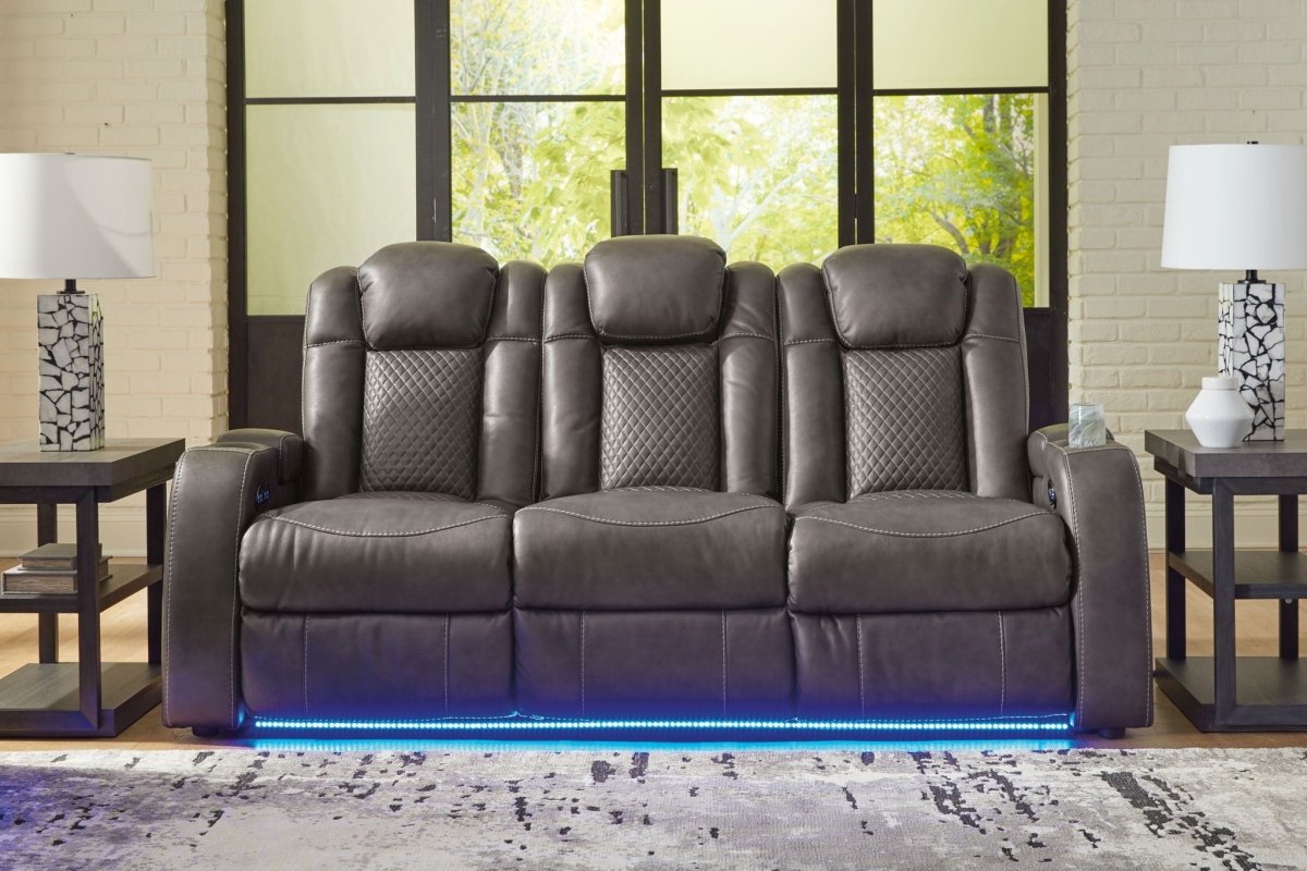 Fyne - dyme - Reclining Living Room Set Reclining Sofas & Loveseats by Signature Design by Ashley® - Walls Furniture & Mattress