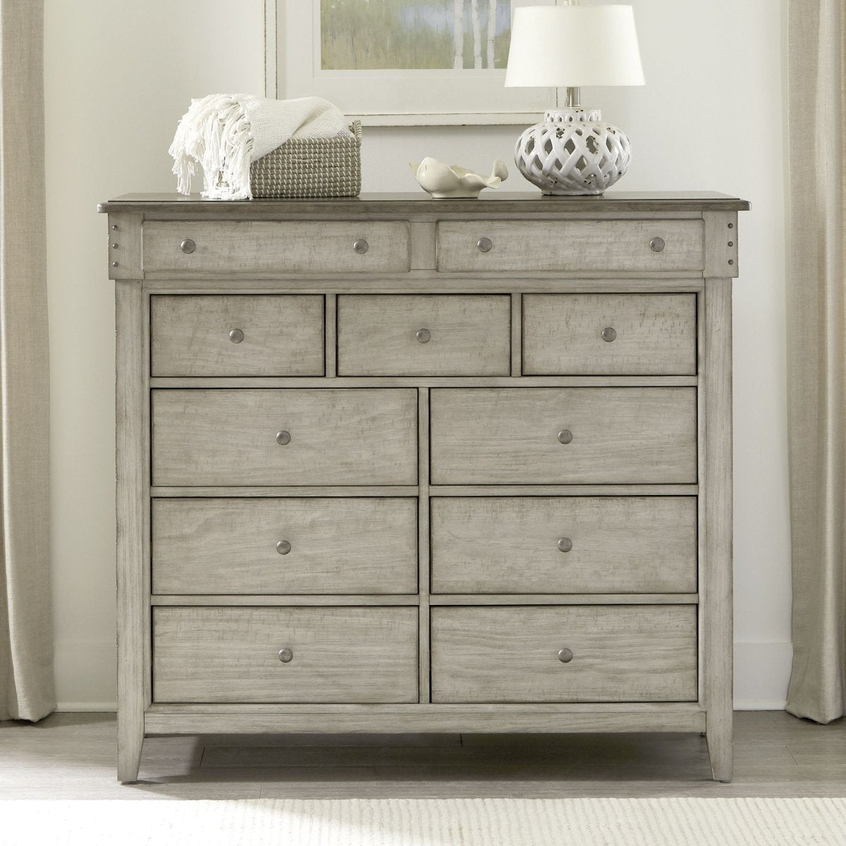 Ivy Hollow - 11 Drawer Chesser - White Dressers by Liberty Furniture - Walls Furniture & Mattress