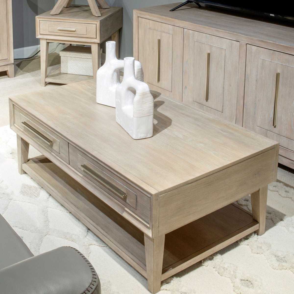 Brentwood - 3 Piece Set - Sandstone Table Sets by Liberty Furniture - Walls Furniture & Mattress