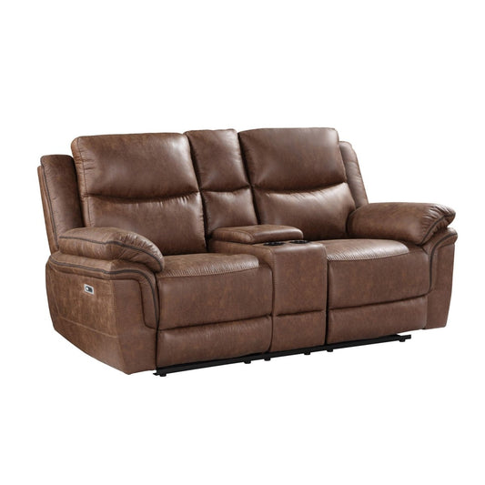 Ryland - Reclining Console Loveseat Reclining Loveseats by New Classic - Walls Furniture & Mattress