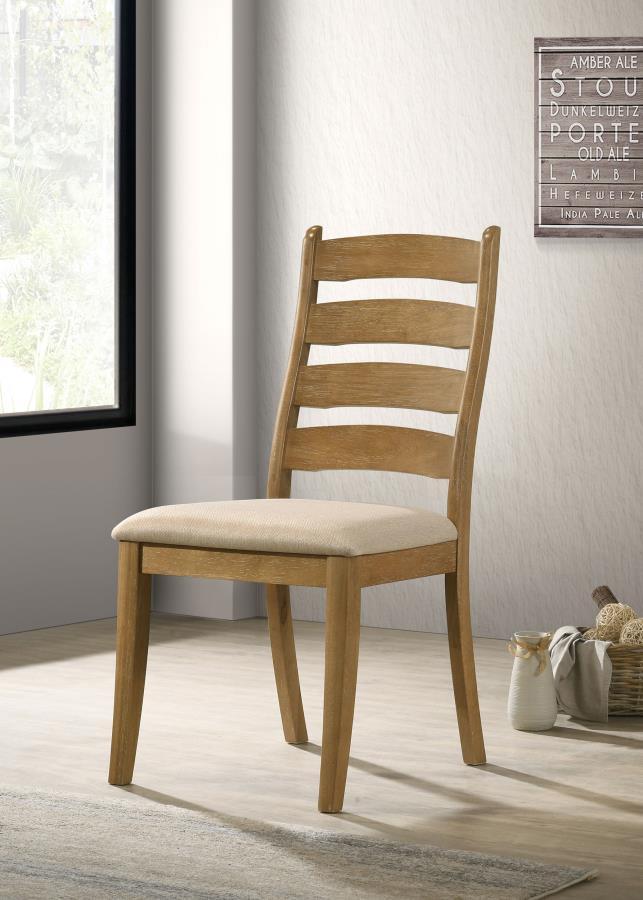 Danvers - Wood Dining Side Chair (Set of 2) - Brown Oak Chair Sets by Coaster Fine Furniture - Walls Furniture & Mattress