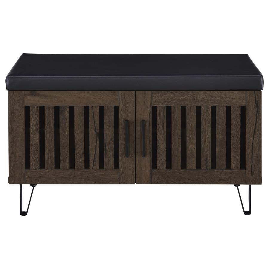 Brixton - 2 - Door Padded Entryway Shoe Storage Bench Storage Benches by Coaster Fine Furniture - Walls Furniture & Mattress