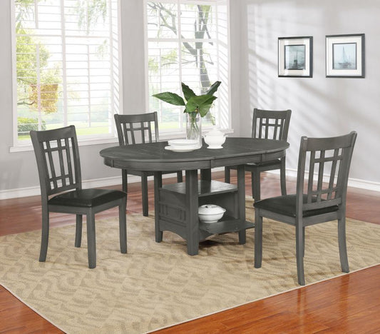 Lavon - 5 - Piece Oval Extension Leaf Dining Set 5 Piece Dining Room Sets by CoasterEveryday - Walls Furniture & Mattress