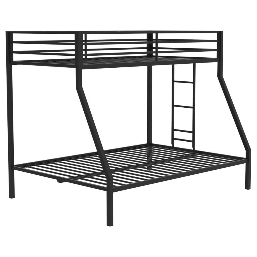 Alevera - Metal Bunk Bed With Ladder Bunk Beds by Coaster Fine Furniture - Walls Furniture & Mattress