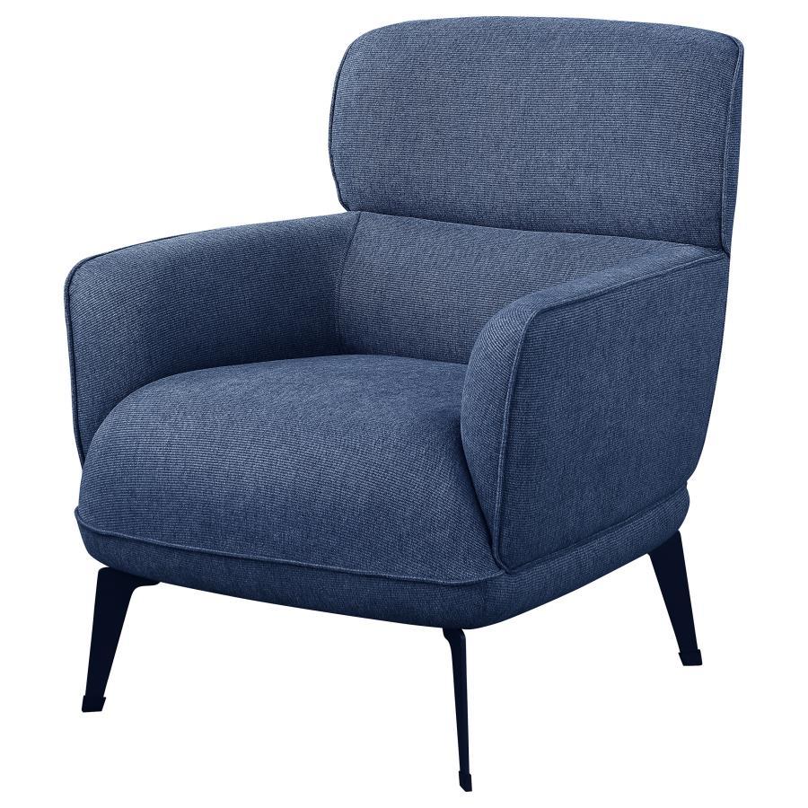 Andrea - Upholstered Crecent Arm Accent Chair Arm Chairs by Coaster Fine Furniture - Walls Furniture & Mattress
