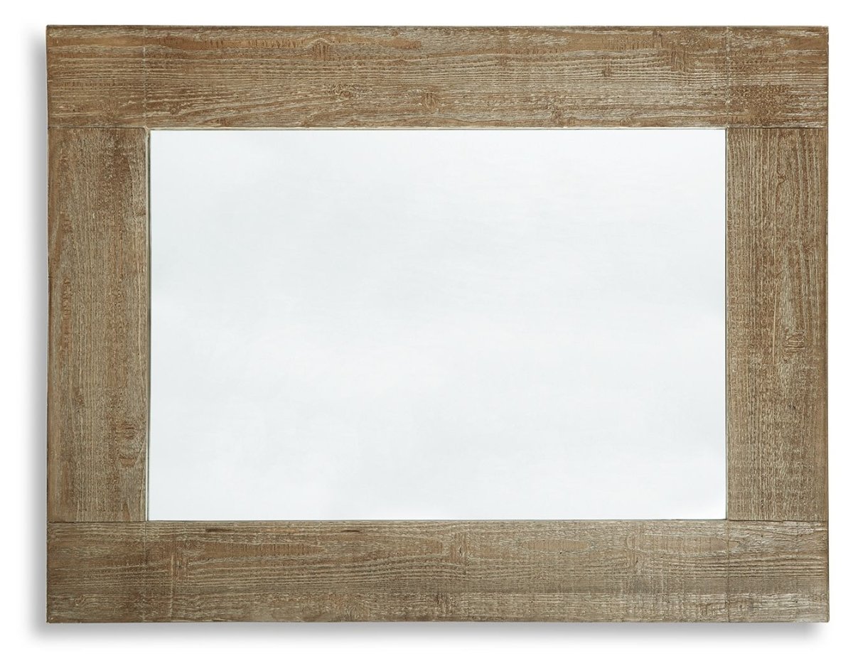 Waltleigh - Accent Mirror - Distressed Brown Accent Mirrors by Signature Design by Ashley® - Walls Furniture & Mattress