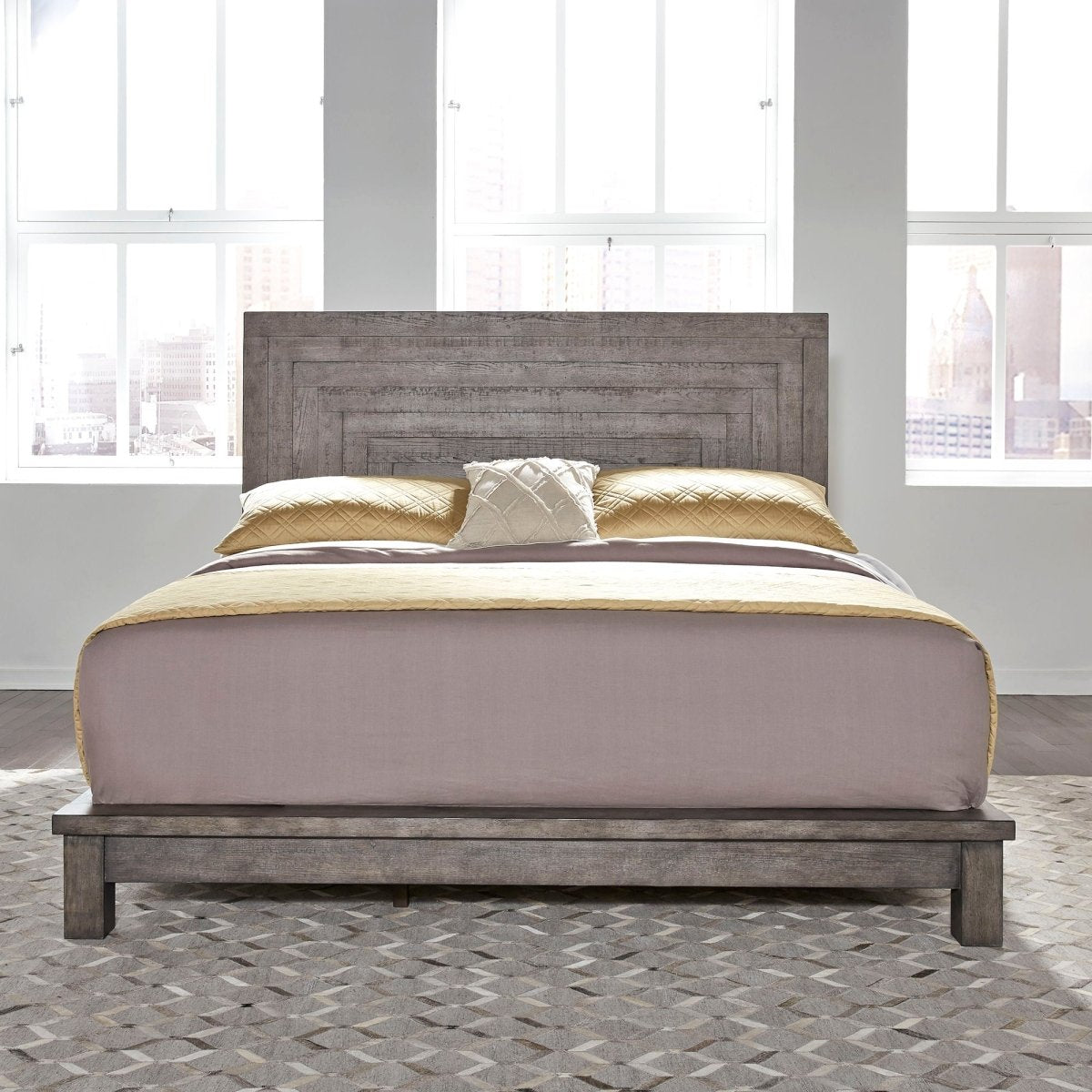 Modern Farmhouse - Platform Bed Platform Beds by Liberty Furniture - Walls Furniture & Mattress