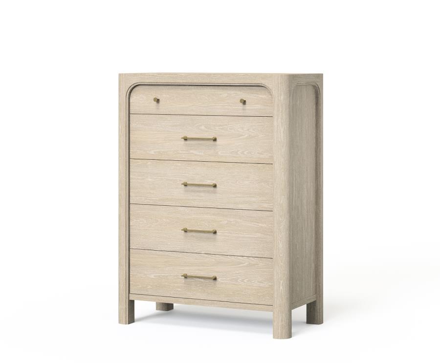 Solano - 5 - Drawer Bedroom Chest Of Drawers - Weathered Mango Accent Chests by Coaster Fine Furniture - Walls Furniture & Mattress