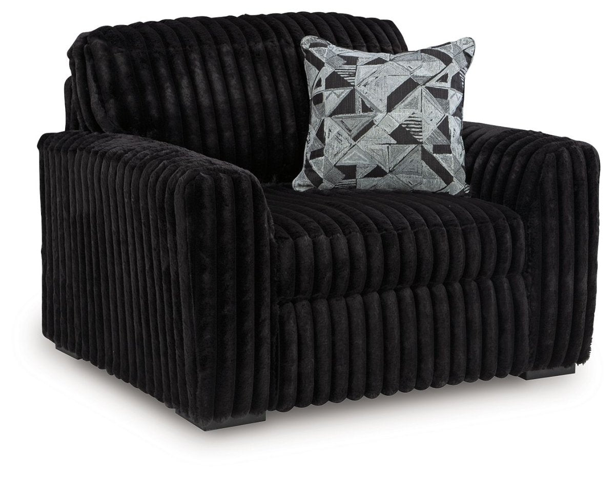 Midnight - Madness - Chair And A Half Arm Chairs by Signature Design by Ashley® - Walls Furniture & Mattress