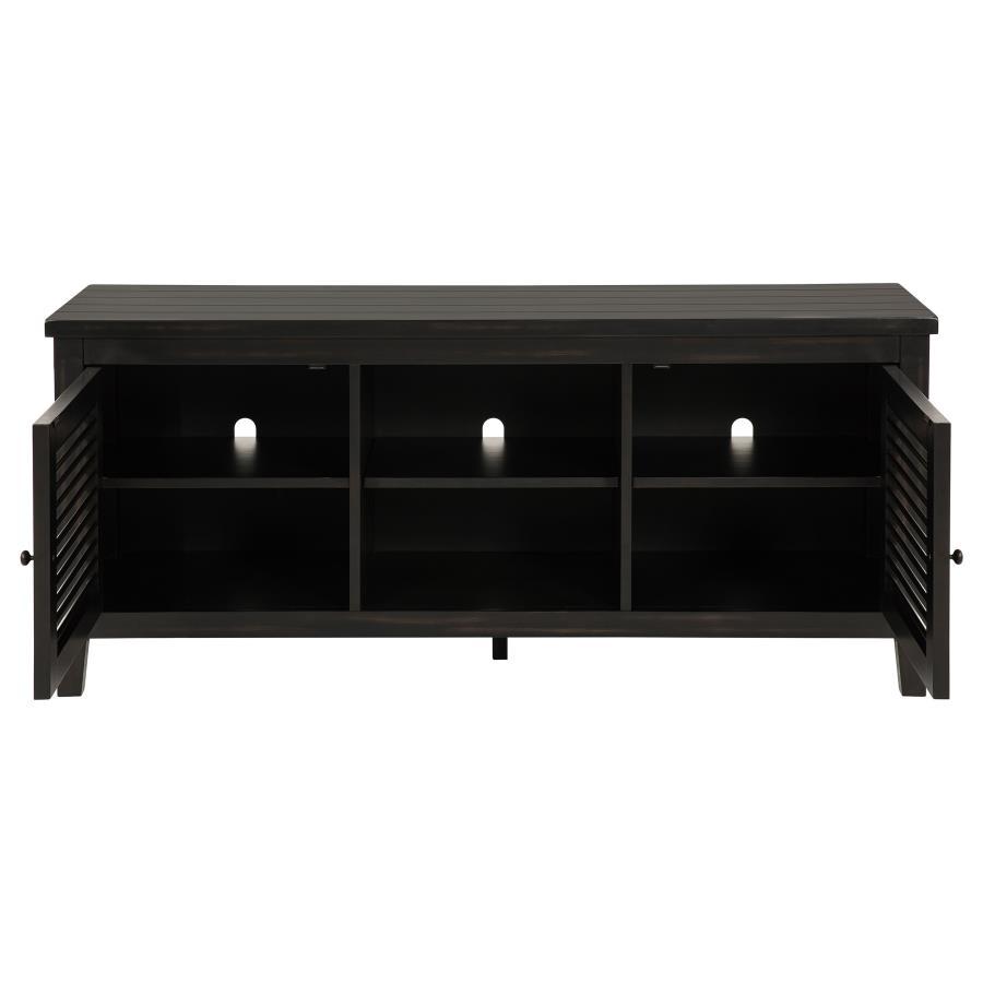 Concord - 2 - Door TV Stand Console - Distressed Java TV Stands by Coaster Fine Furniture - Walls Furniture & Mattress