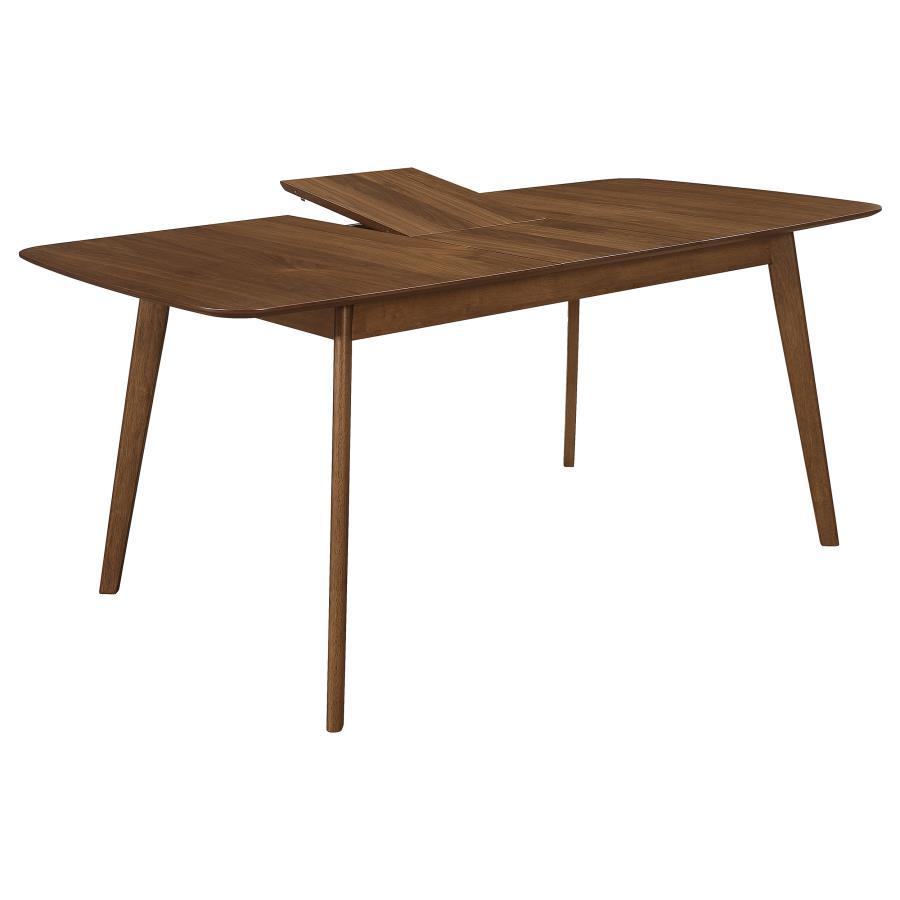 Redbridge - Extension Leaf Dining Table - Natural Walnut Dining Tables with Extensions by CoasterEveryday - Walls Furniture & Mattress