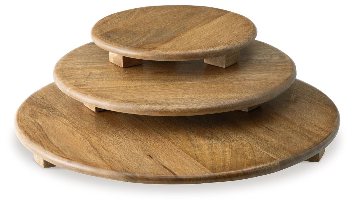 Kaidler - Tray Set (Set of 3) - Brown Trays by Signature Design by Ashley® - Walls Furniture & Mattress