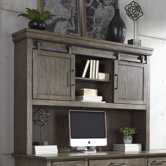 Sonoma Road - Credenza Hutch - Light Brown Hutches by Liberty Furniture - Walls Furniture & Mattress