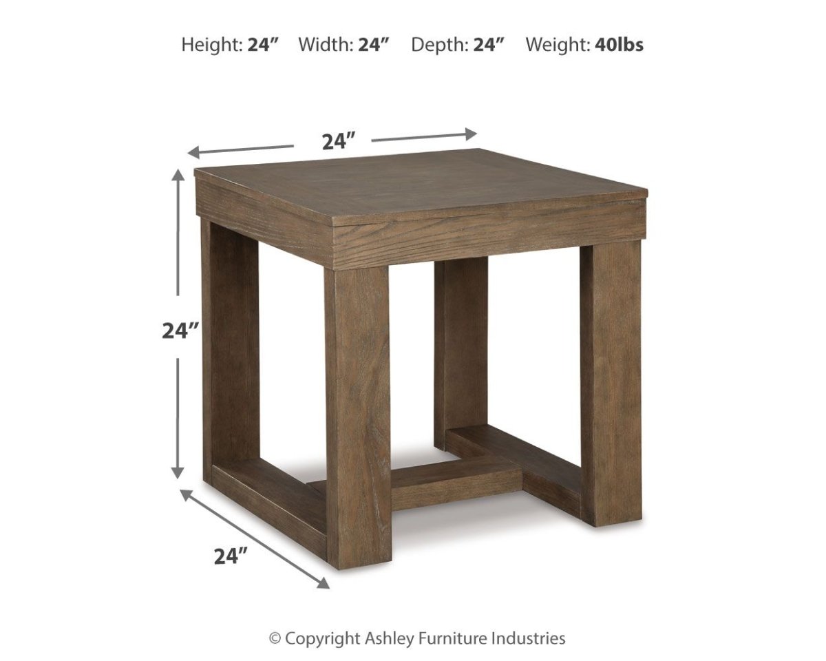 Cariton - Square End Table - Gray End Tables by Signature Design by Ashley® - Walls Furniture & Mattress