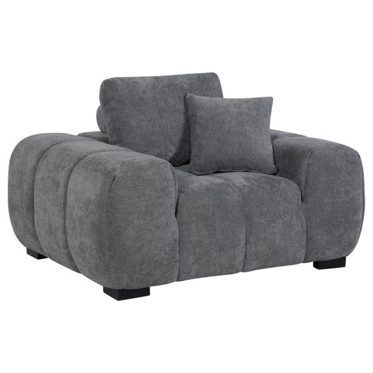 Octavia - Upholstered Track Arm Accent Chair Arm Chairs by Coaster Fine Furniture - Walls Furniture & Mattress