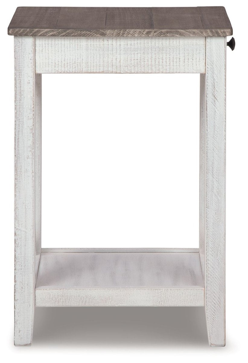 Adalane - Accent Table - White / Gray Accent Tables by Signature Design by Ashley® - Walls Furniture & Mattress