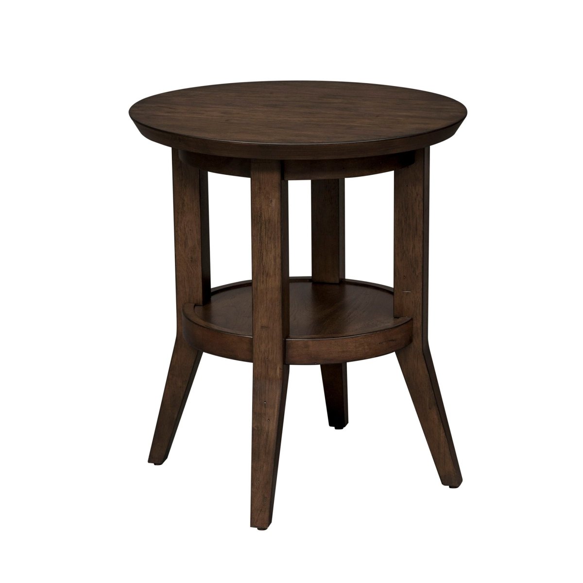 Ventura Blvd - Round End Table - Dark Brown End Tables by Liberty Furniture - Walls Furniture & Mattress
