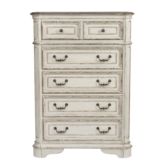 Magnolia Manor - 5 Drawer Chest Accent Chests by Liberty Furniture - Walls Furniture & Mattress