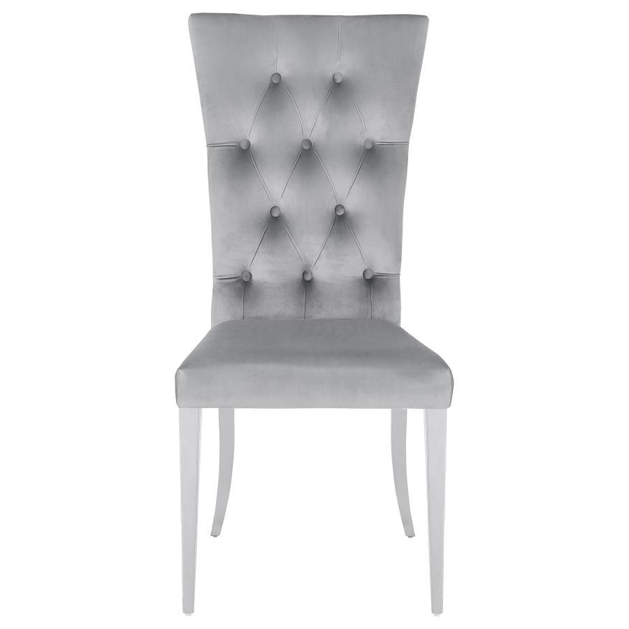 Kerwin - Velvet Upholstered Dining Side Chair (Set of 2) Chair Sets by CoasterElevations - Walls Furniture & Mattress