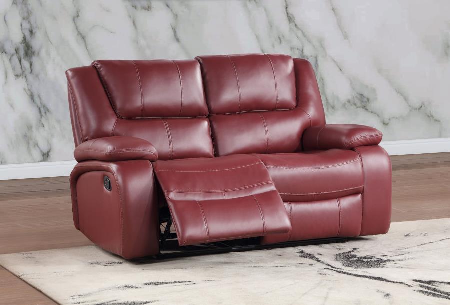 Camila - Upholstered Motion Reclining Loveseat Reclining Loveseats by Coaster Fine Furniture - Walls Furniture & Mattress
