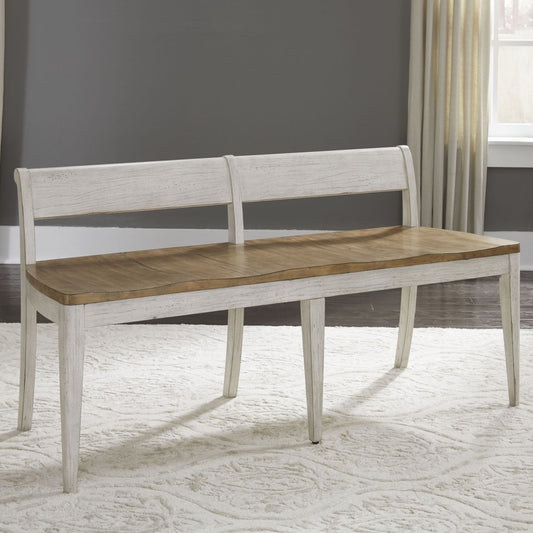 Farmhouse Reimagined - Bench - White Dining Benches by Liberty Furniture - Walls Furniture & Mattress