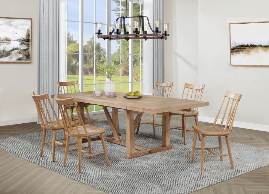 Middleton - 106" Extension Leaf Dining Set 8 + Piece Dining Room Sets by Coaster Fine Furniture - Walls Furniture & Mattress