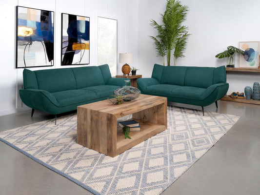 Acton - Upholstered Flared Arm Sofa Set Stationary Sofas & Loveseats by Coaster Fine Furniture - Walls Furniture & Mattress