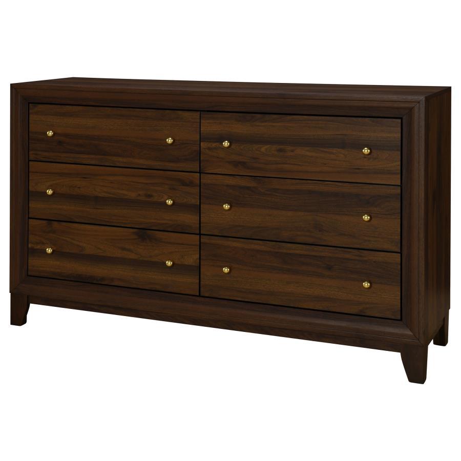 Welsley - 6 - Drawer Dresser Dressers by Coaster Fine Furniture - Walls Furniture & Mattress