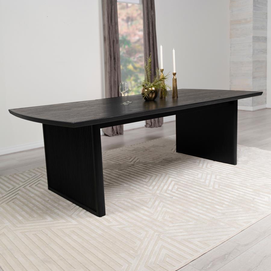 Brookmead - Extension Leaf Dining Table - Black Dining Tables with Extensions by CoasterEssence - Walls Furniture & Mattress