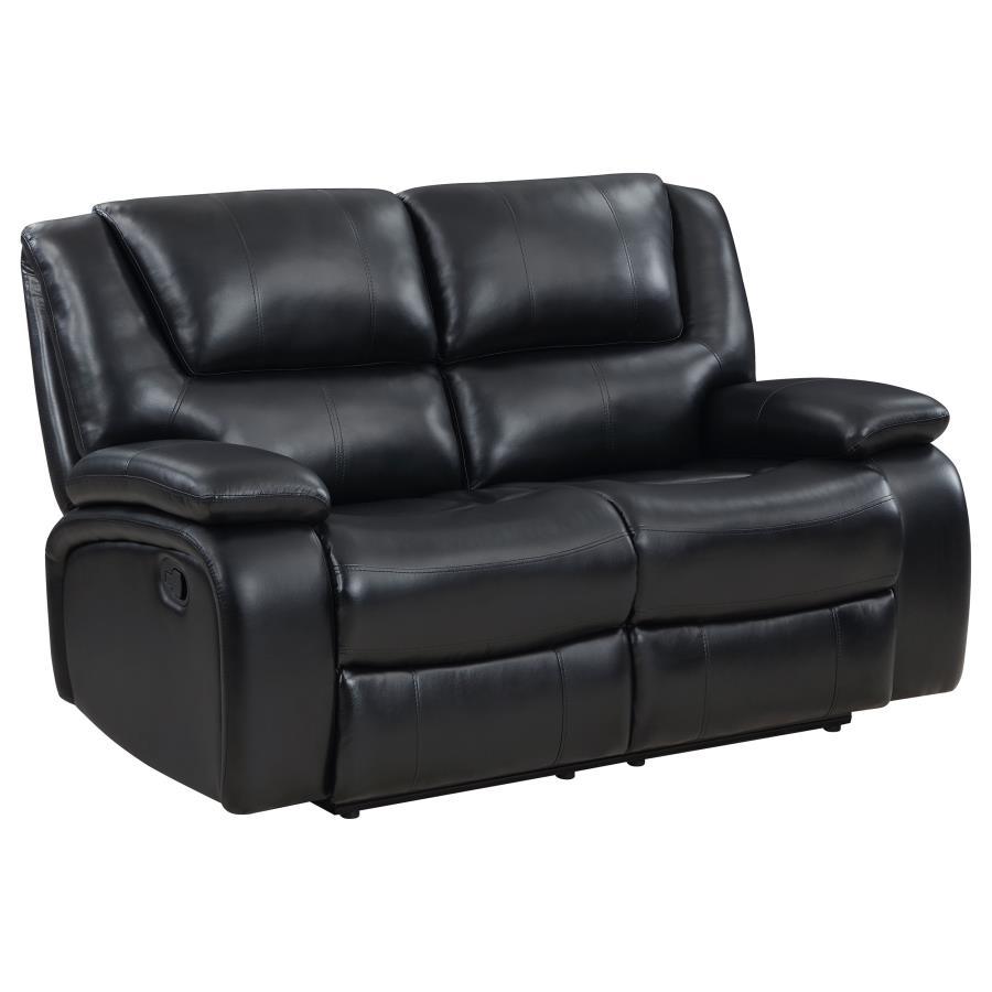 Camila - Upholstered Motion Reclining Loveseat Reclining Loveseats by Coaster Fine Furniture - Walls Furniture & Mattress